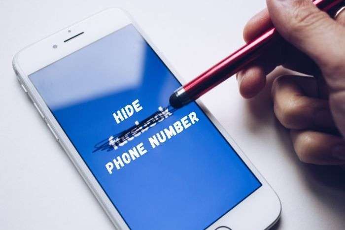 how to hide phone number in facebook